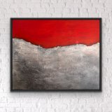 "Metamorphose", Mixed Media Art auf Leinwand 100 x 80 cm, Preis: 1.400,- (derzeit ausgestellt im Blauen Esel am Stadthafen in Rostock) - Werke