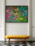 "Traumwelten", 80 x 60 cm, gerahmt
Mixed-Media Art auf Leinwand
(nicht mehr verf&uuml;gbar) - Werke