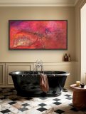 "Tr&uuml;ffel-Fisch", Mixed Media Art auf Leinwand, 100 x 50 cm, gerahmt
Preis: 850,- - Werke