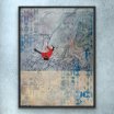 "Die Himmelsschaukel", 80 x 60 cm, gerahmt, Mixed Media Art auf Leinwand, Preis: 1.000,- - Werke
