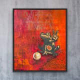 "PEACE PRINCIPESSA" , 70 x 60 cm auf Leinwand, Mixed Media Art, Preis: 750,- - Werke