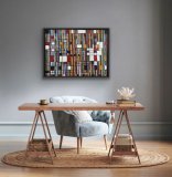 "Patchwork", 80 x 60 cm, Preis: 1.000,- (derzeit ausgestellt im "Blauen Esel" Rostock, Altstadt) - Werke