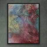 "Sternenstaub" , 2025    100 x 80 cm, Preis: 1.600,- (derzeit ausgestellt im "Blauen Esel" im Stadthafen Rostock) - Werke