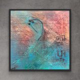 "Exzentrik",2025;   60 x 60 cm auf Leinwand, Preis: 600,- - Werke