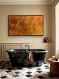 "Transformation" 140 x 80 cm, Mixed Media Art auf Leinwand
Preis: 1.900,- (derzeit ausgestellt im Blauen Esel in der Rostocker Altstadt) - Werke